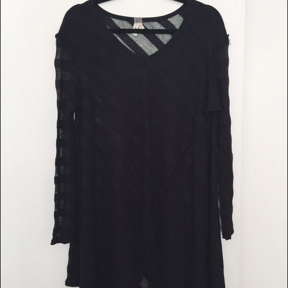 Free People Black Sheer Tunic - Picture 3 of 4